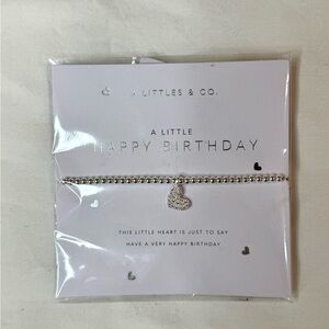 Silver Heart Charm Bracelet - Happy Birthday Gift